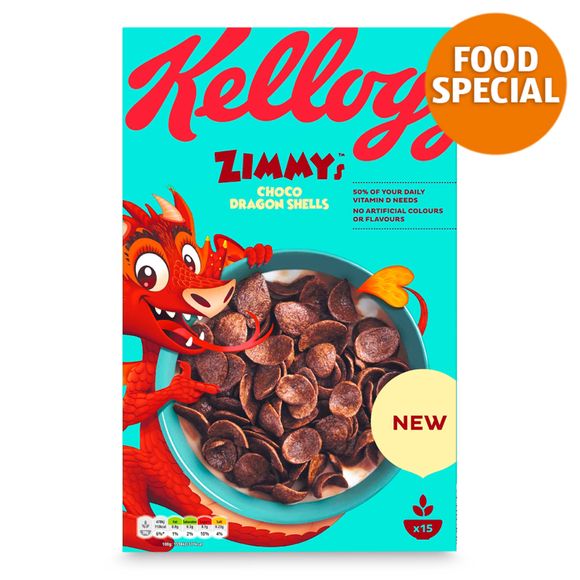 Kellogg's Zimmy's Choco Dragon Shells Cereal 450g